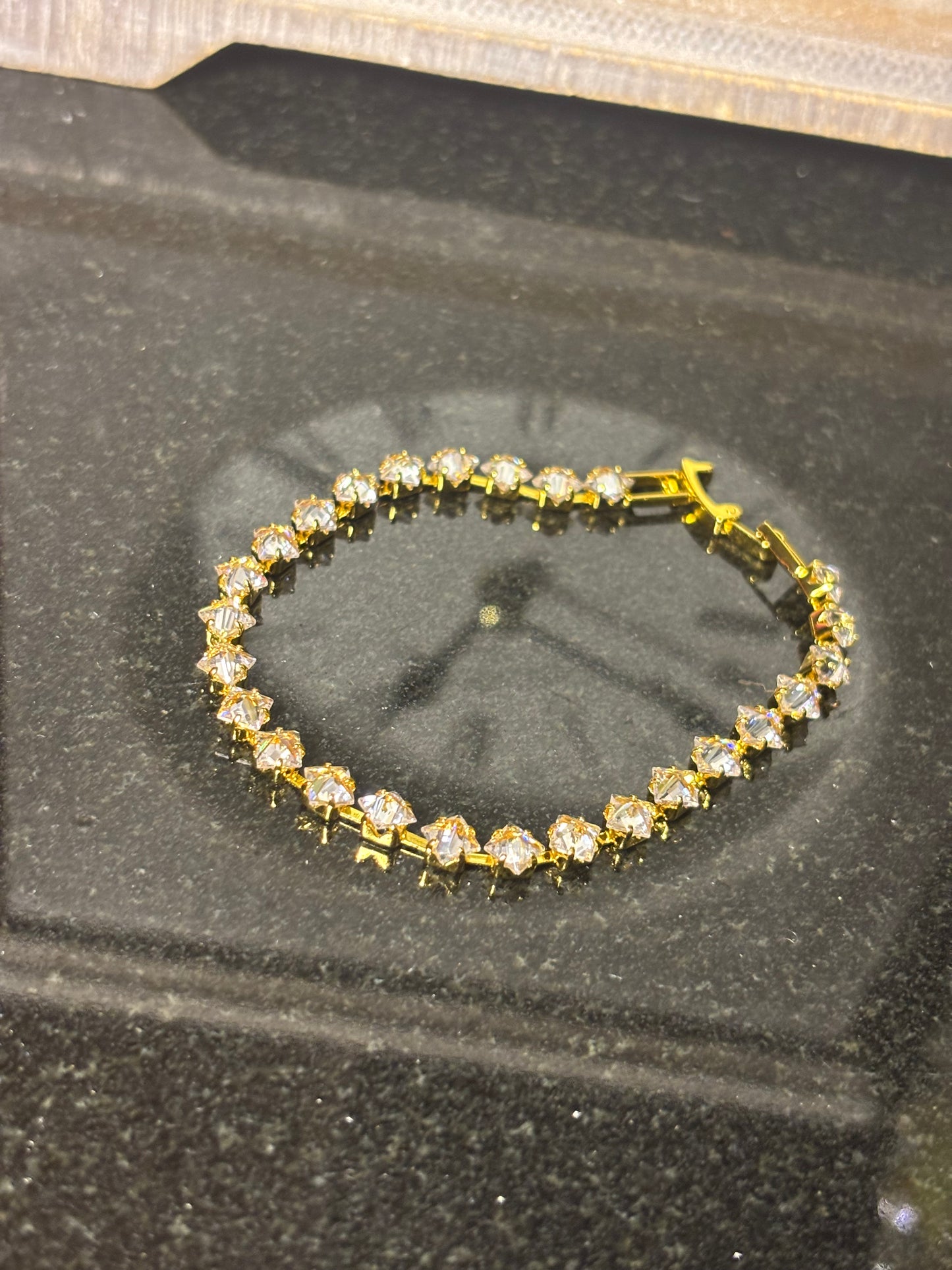 Gold Tennis Bracelet