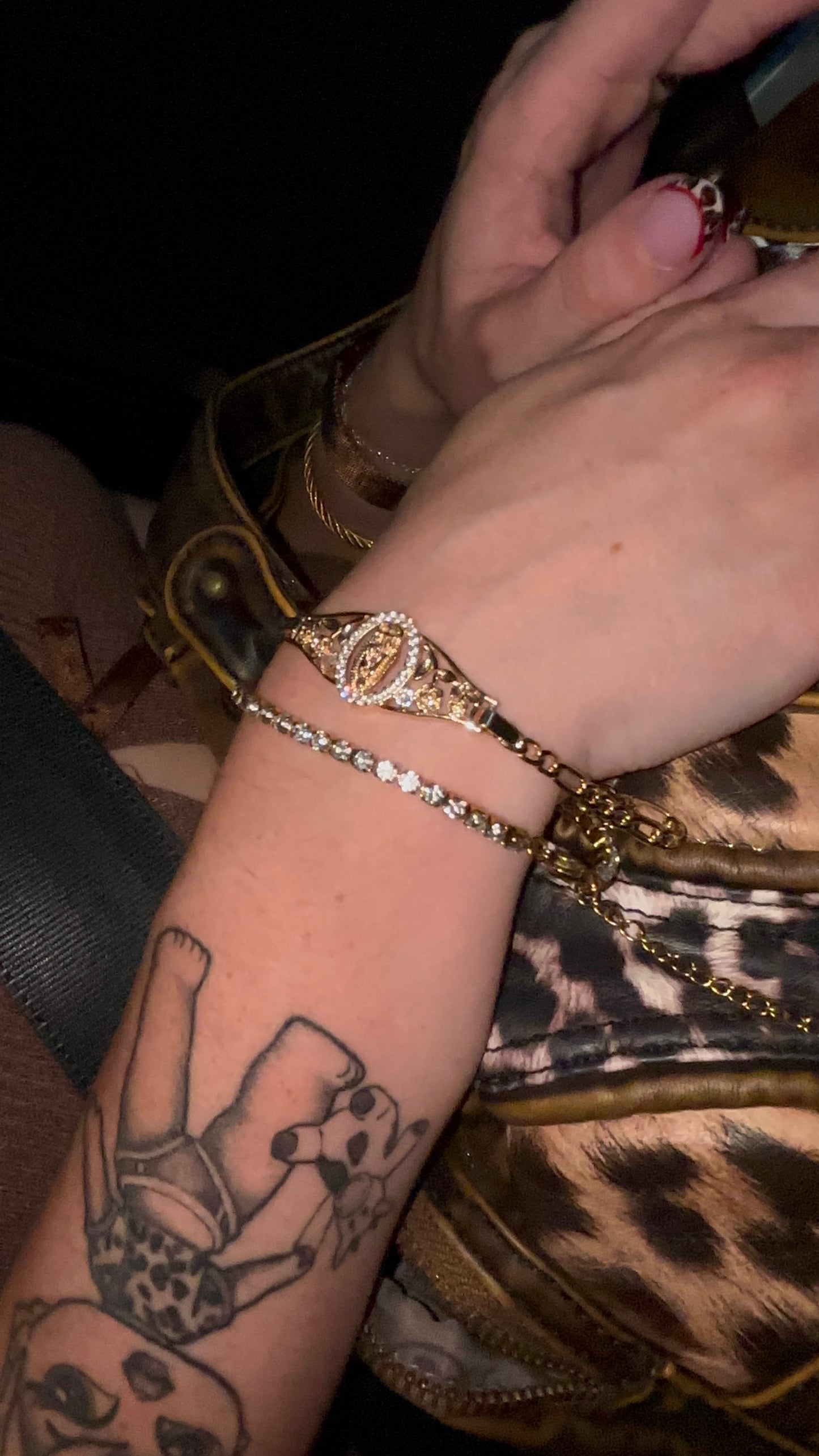 Gold 18K Plated Gold Tennis Bracelet