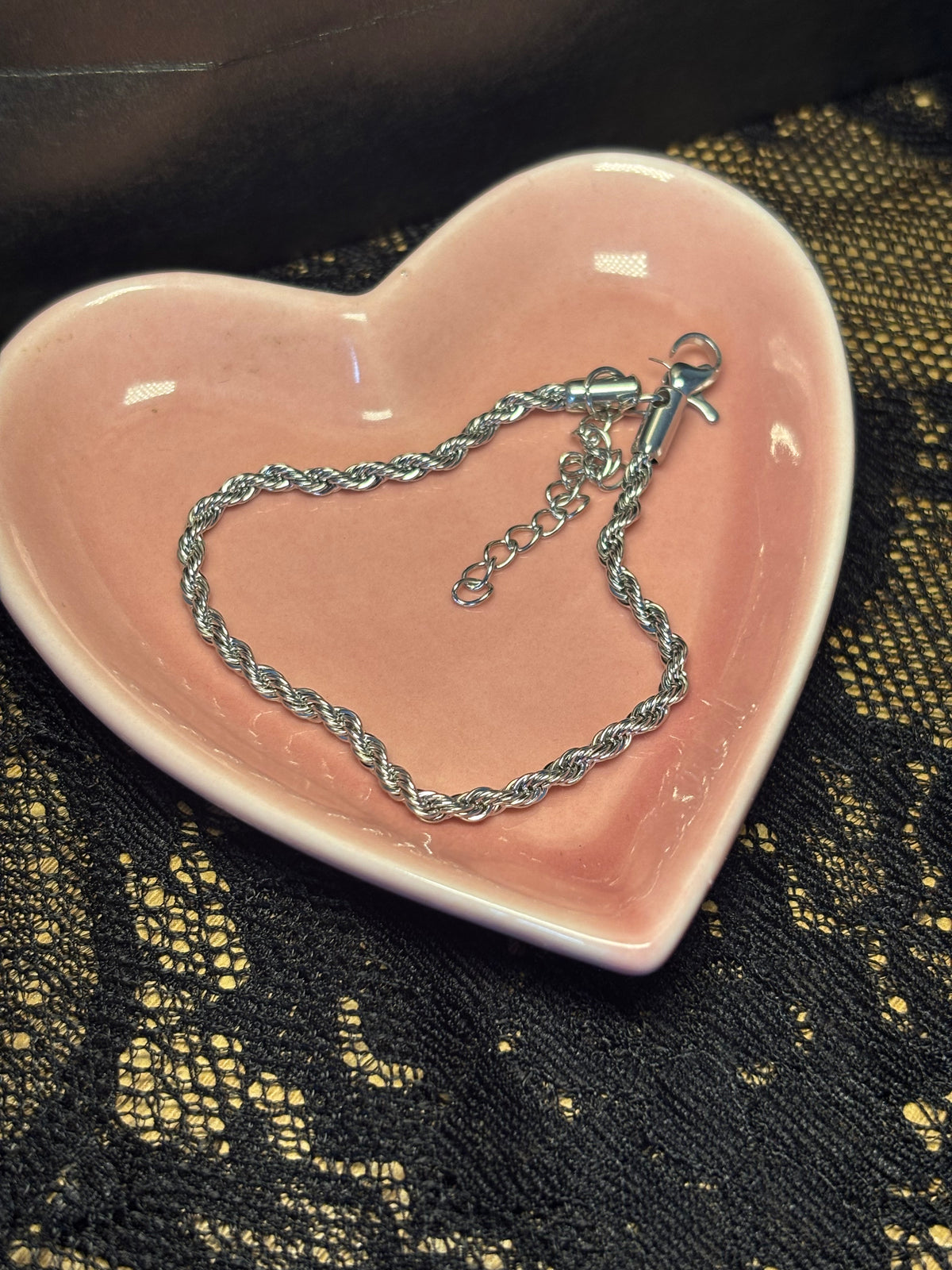 Rope style Necklace and Bracelet Set