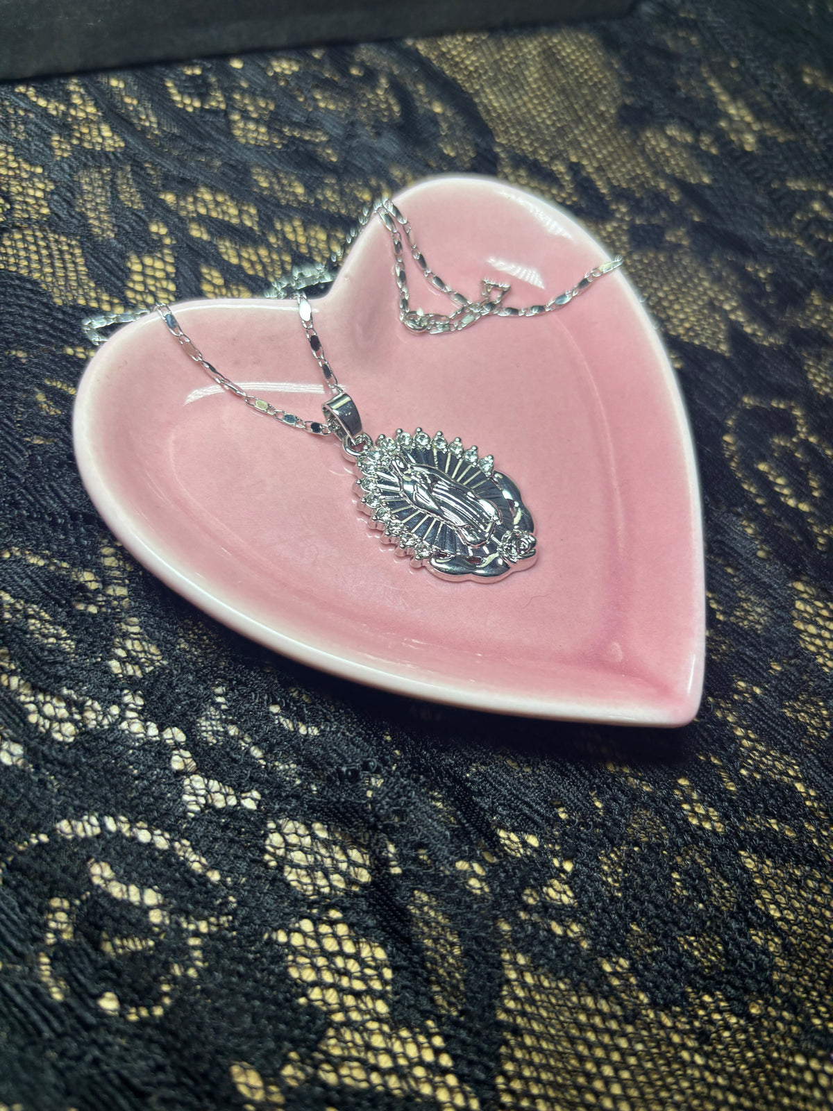 Silver Our Lady Chain