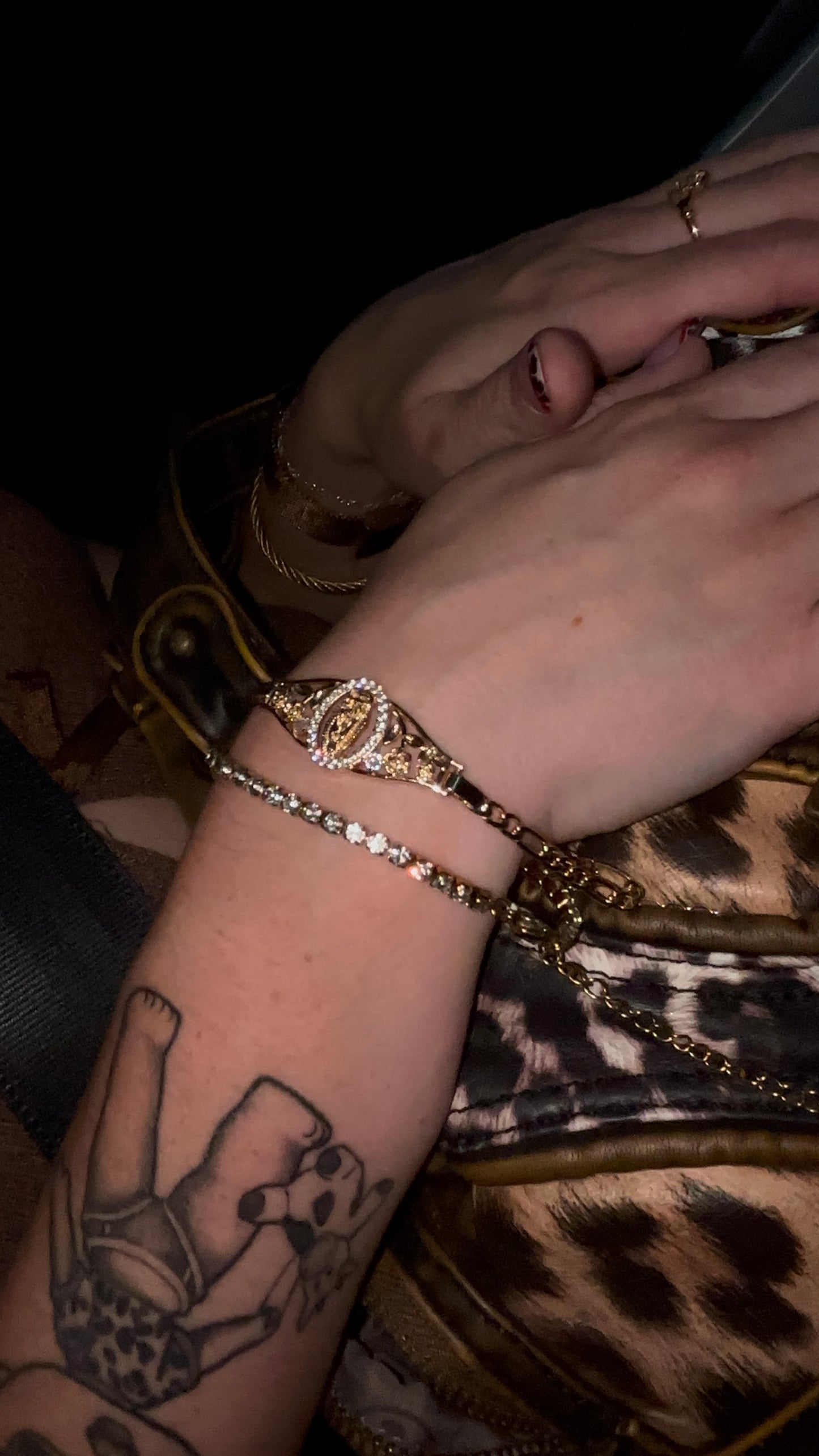 Gold 18K Plated Gold Tennis Bracelet