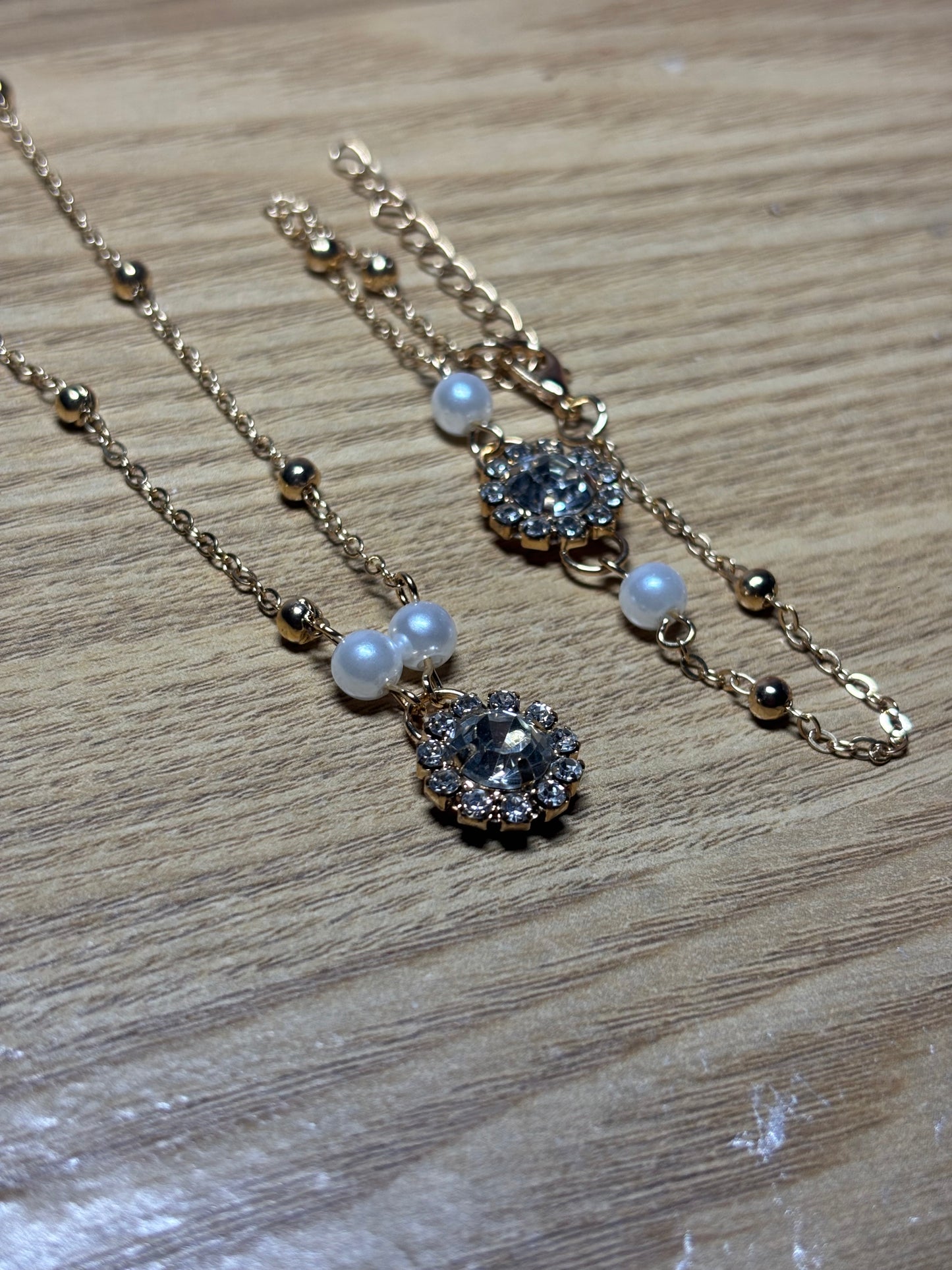 Delicate Choker and Bracelet Set