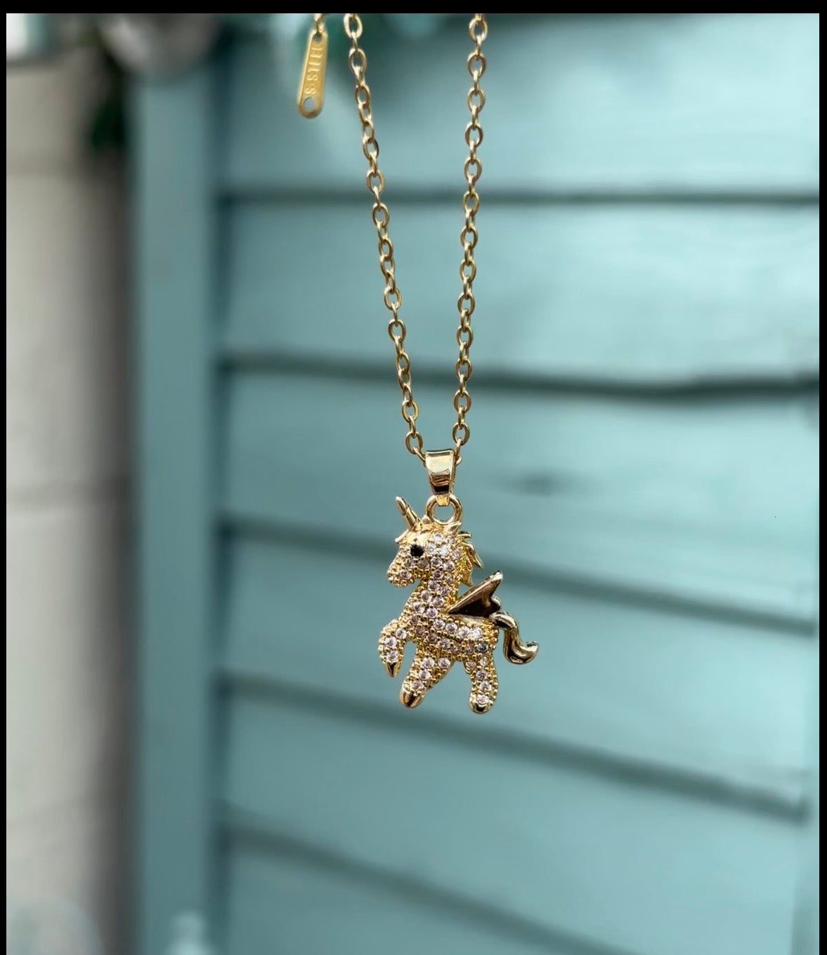18K Plated Gold Unicorn Chain