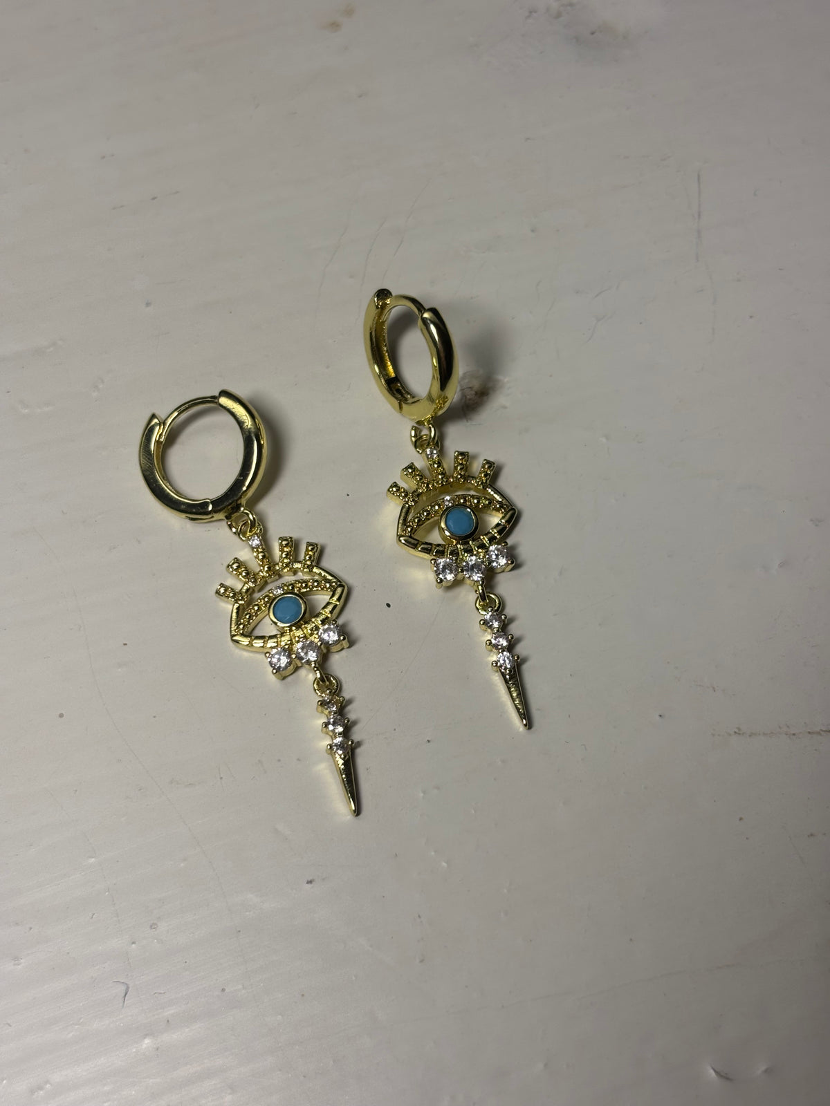 Evil Eye Dangle Earrings