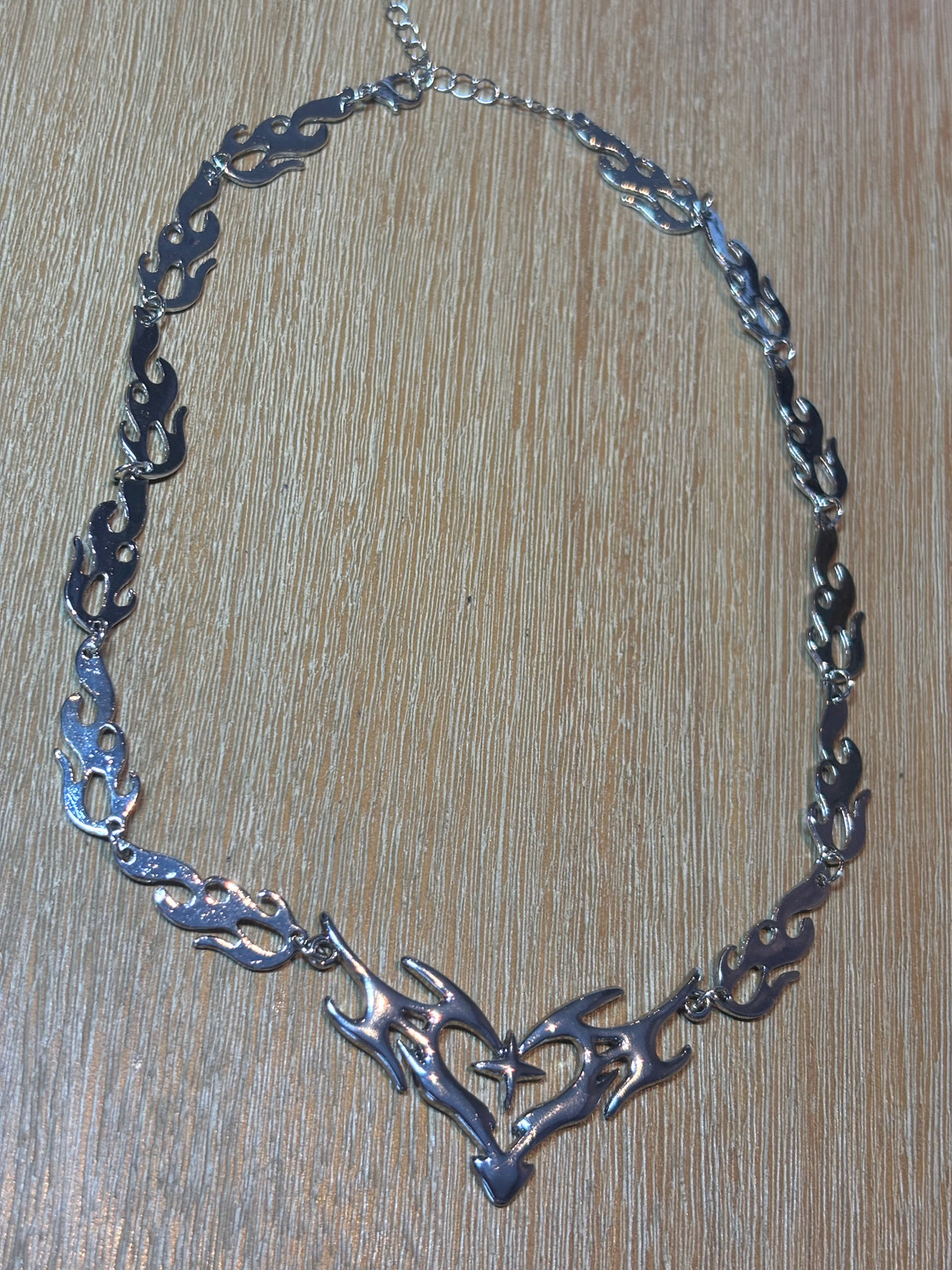 Heart and Flame Unisex Chain