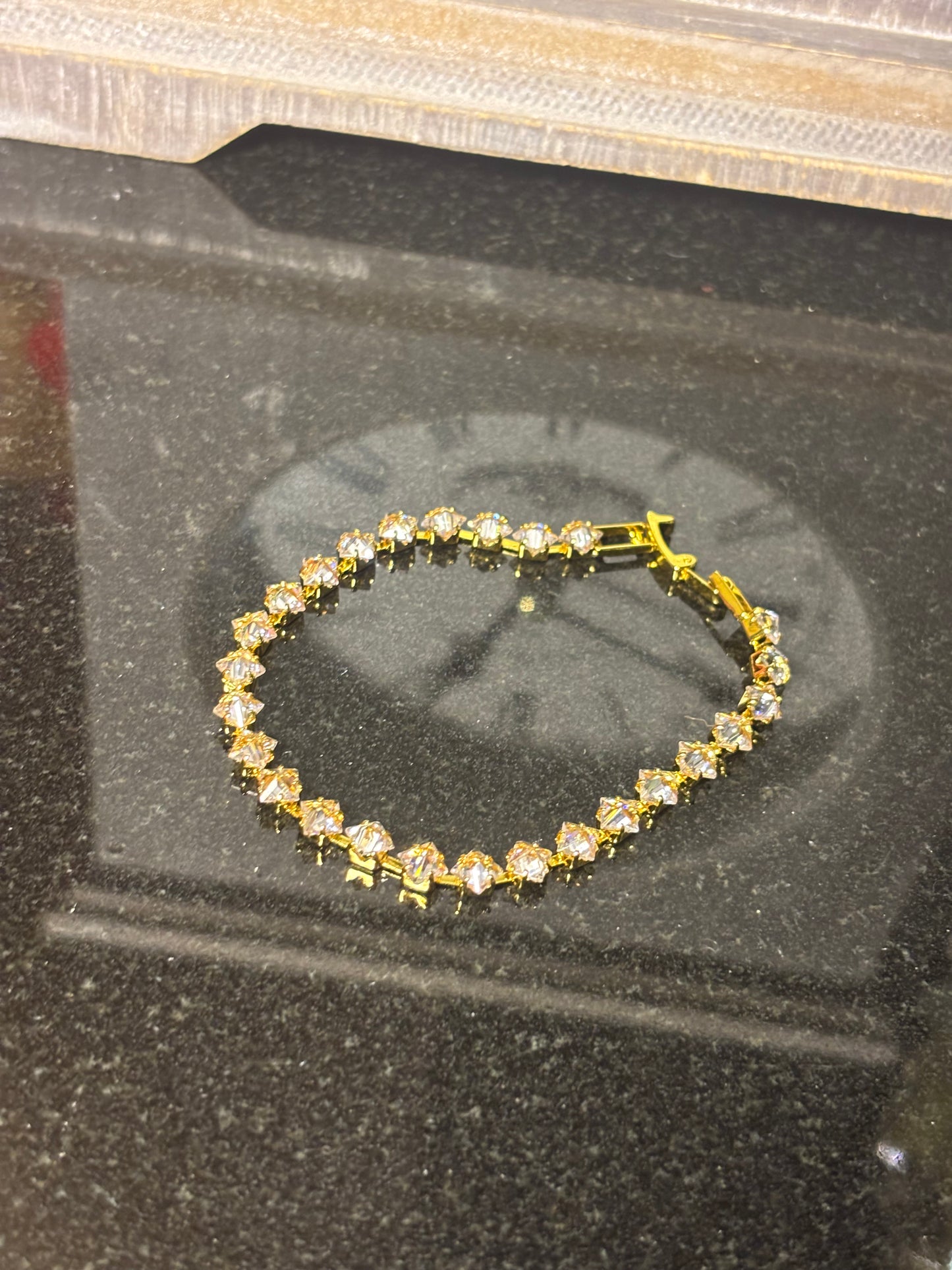 Gold Tennis Bracelet