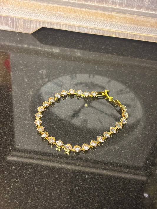 Gold Tennis Bracelet