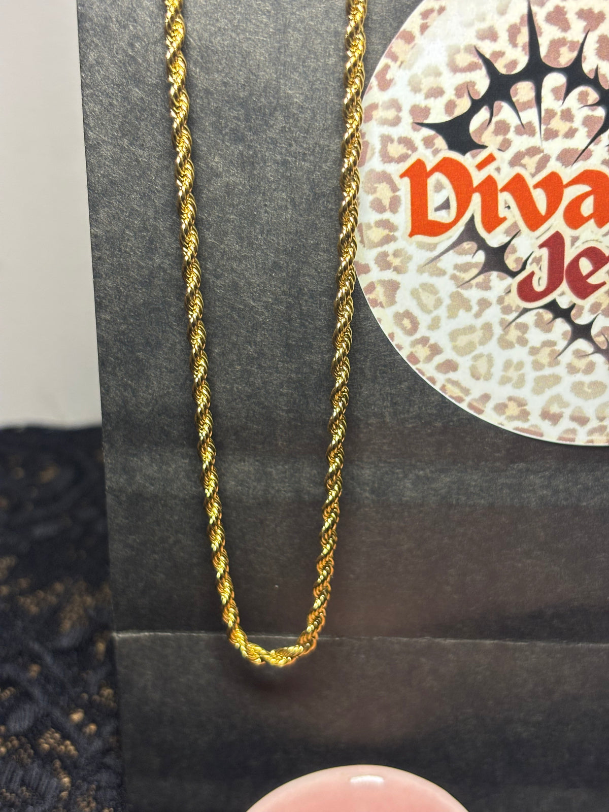 Rope style Necklace and Bracelet Set