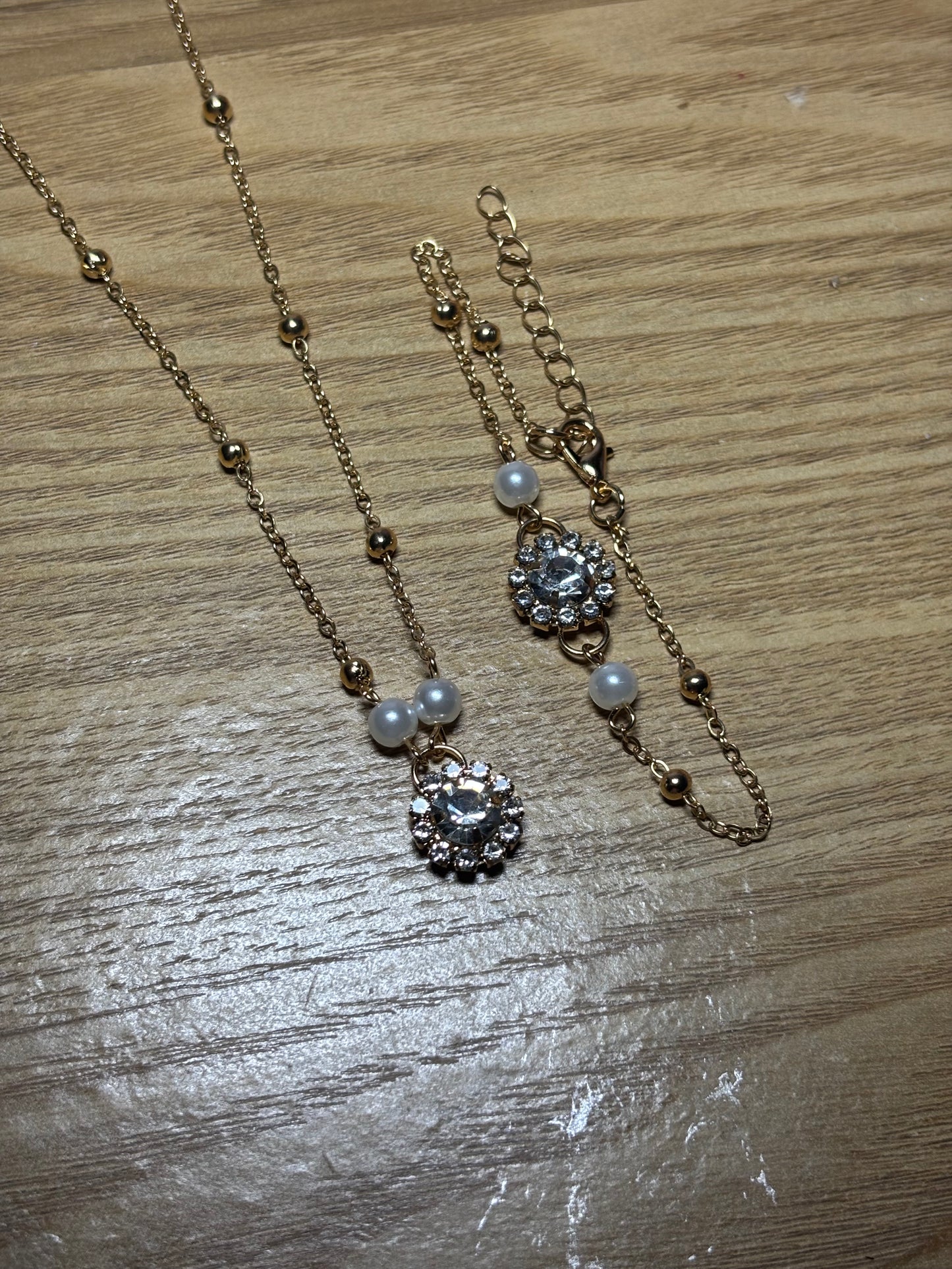 Delicate Choker and Bracelet Set
