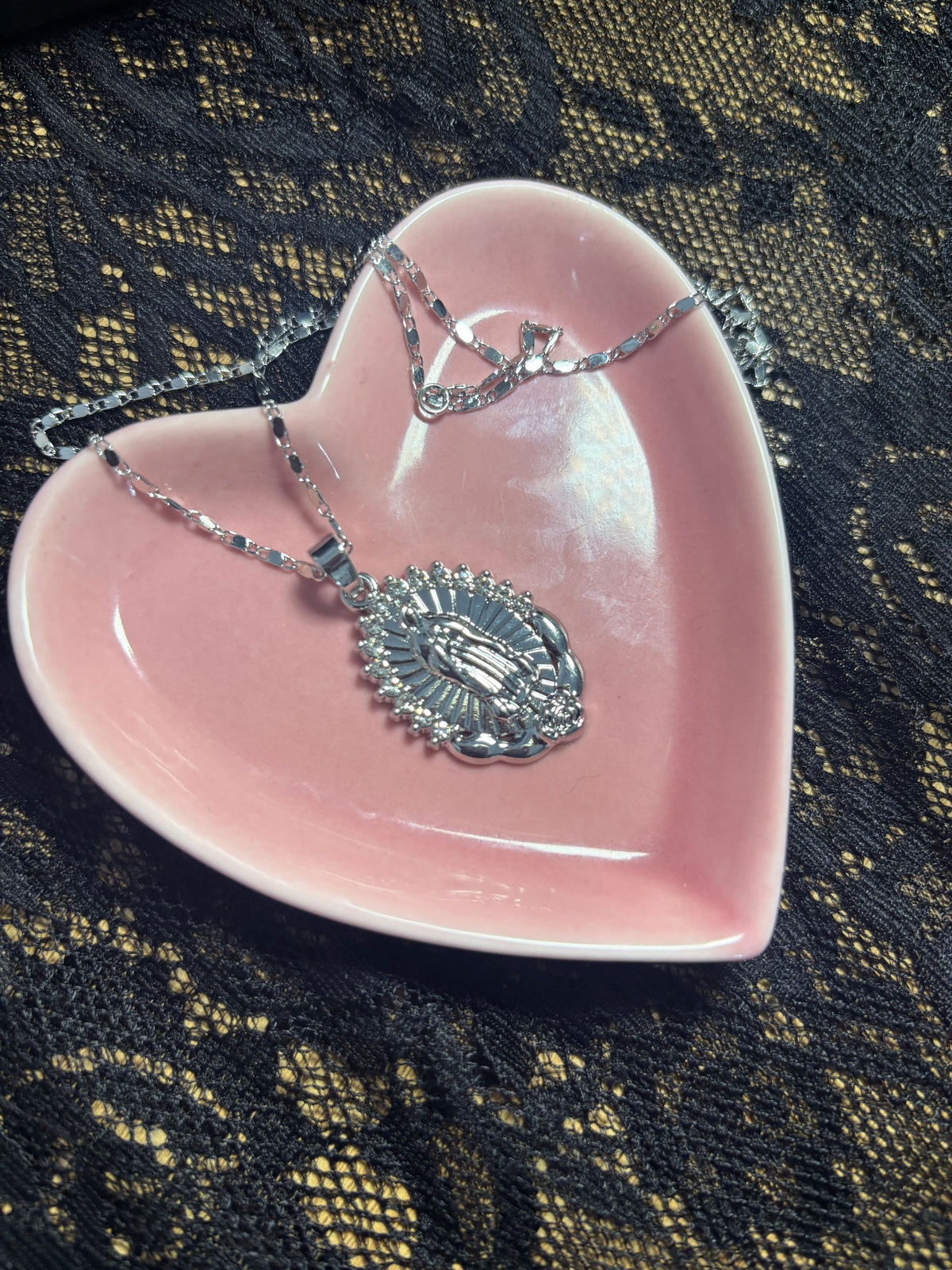 Silver Our Lady Chain