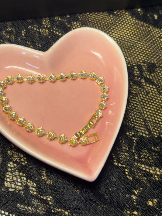 Gold Tennis Bracelet