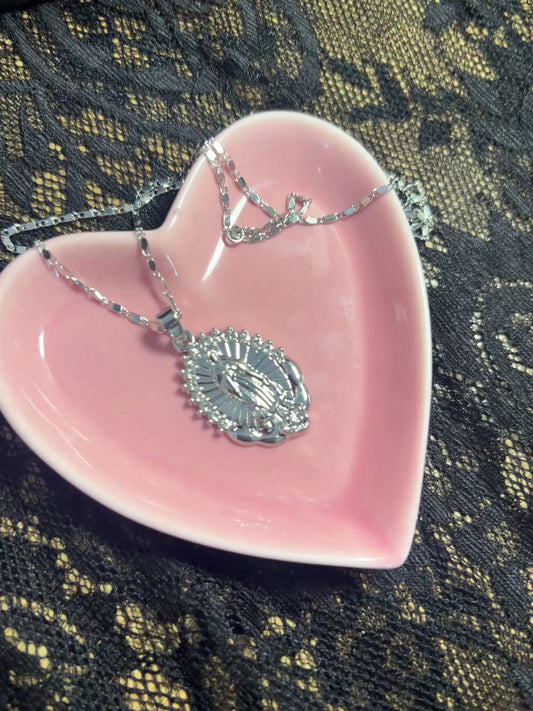 Silver Our Lady Chain